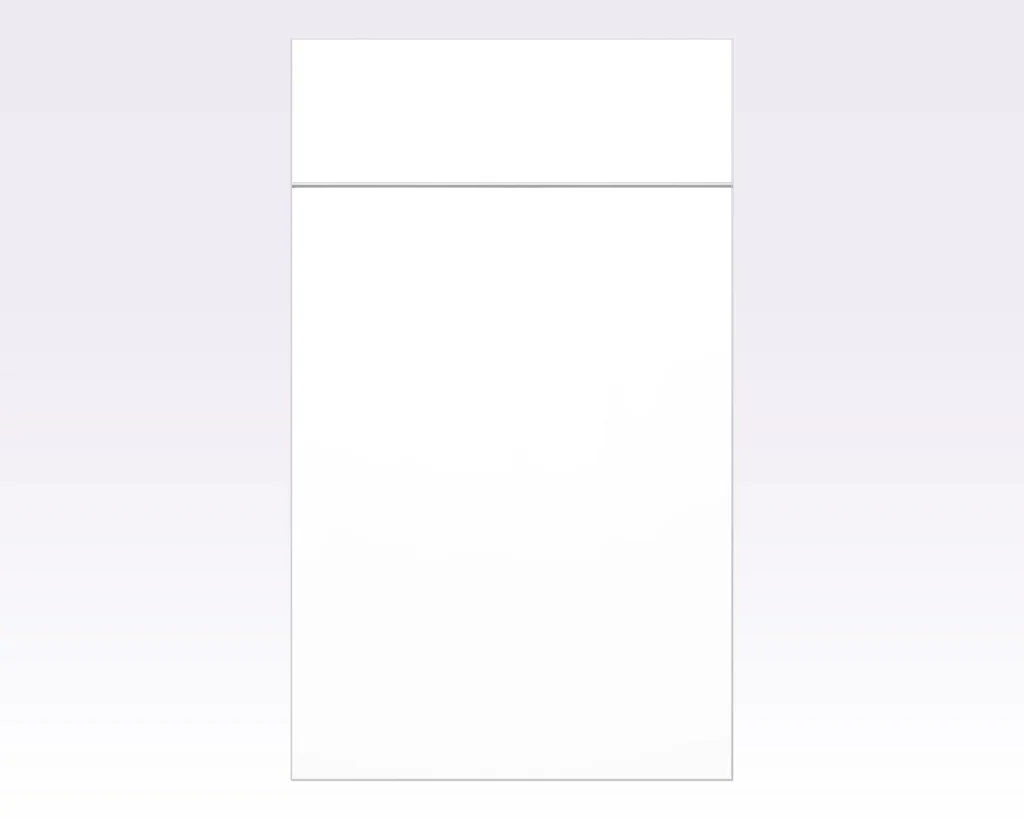 Avelora Glossy White Slab Sample Door door sample