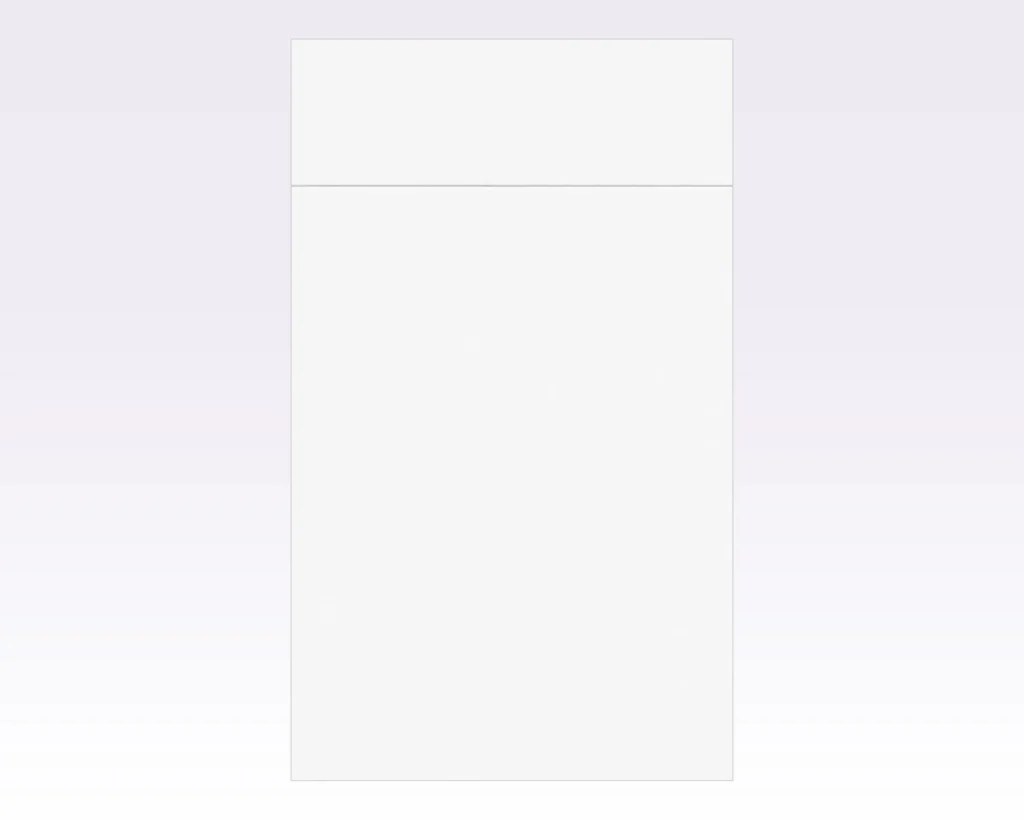 Avelora Matte White Slab Sample Door door sample