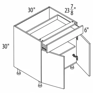 Melamine 30" Double Door Base Cabinet