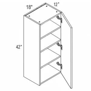 Melamine Shaker 18″ Regular Single Door Wall Cabinet