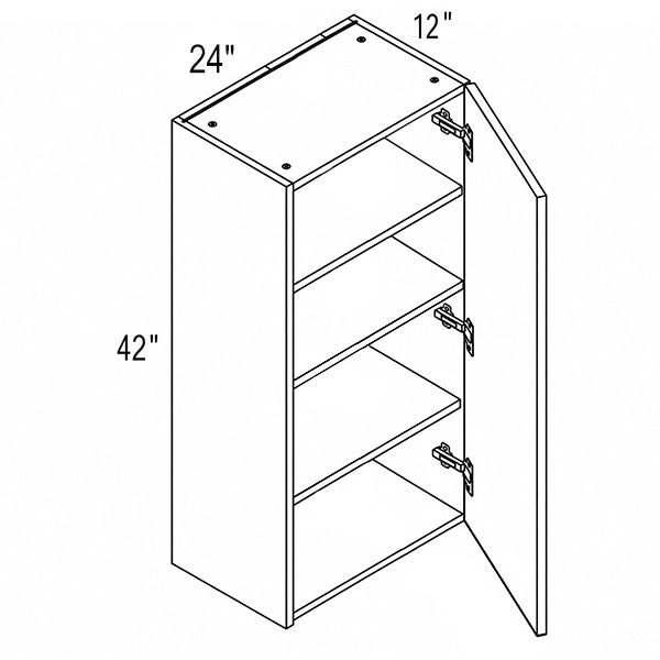 PET 24″ Regular Single Door Wall Cabinet