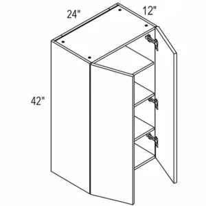 Melamine Shaker 24″ Regular Double Door Wall Cabinet
