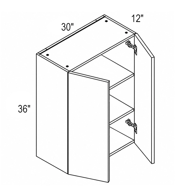 Melamine Shaker 30″ Regular Double Door Wall Cabinet