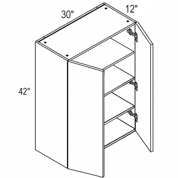 Melamine 30″ Regular Double Door Wall Cabinet