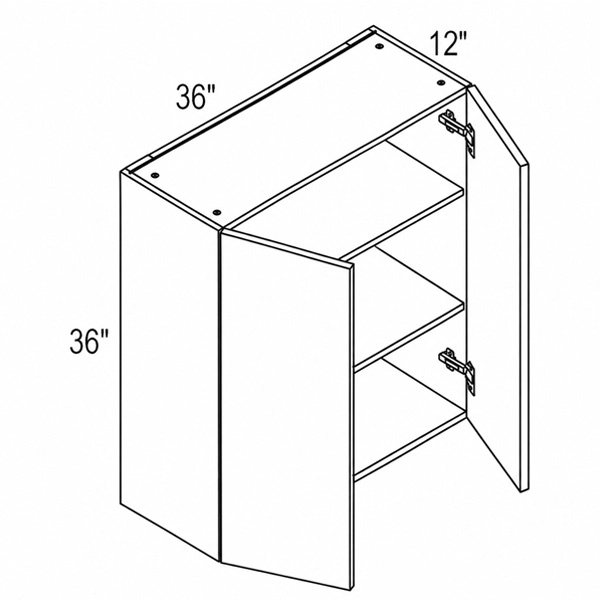 Melamine 36″ Regular Double Door Wall Cabinet
