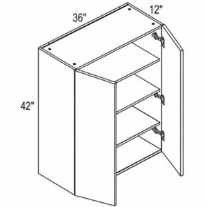 Melamine 36″ Regular Double Door Wall Cabinet