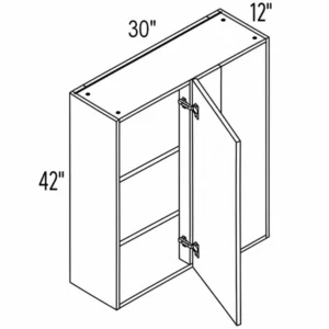 Melamine Shaker 30″ Blind Corner Wall Cabinet