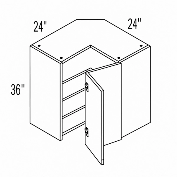 UV 24″ Easy Reach Wall Cabinet