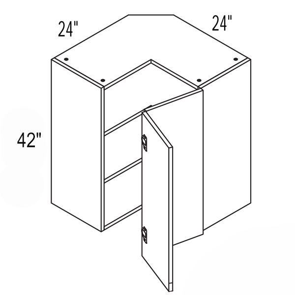 Lacquer 24″ Easy Reach Wall Cabinet