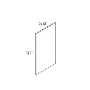 Melamine 24" W End Panel