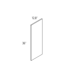 Melamine 12" W × 36″ H End Panel