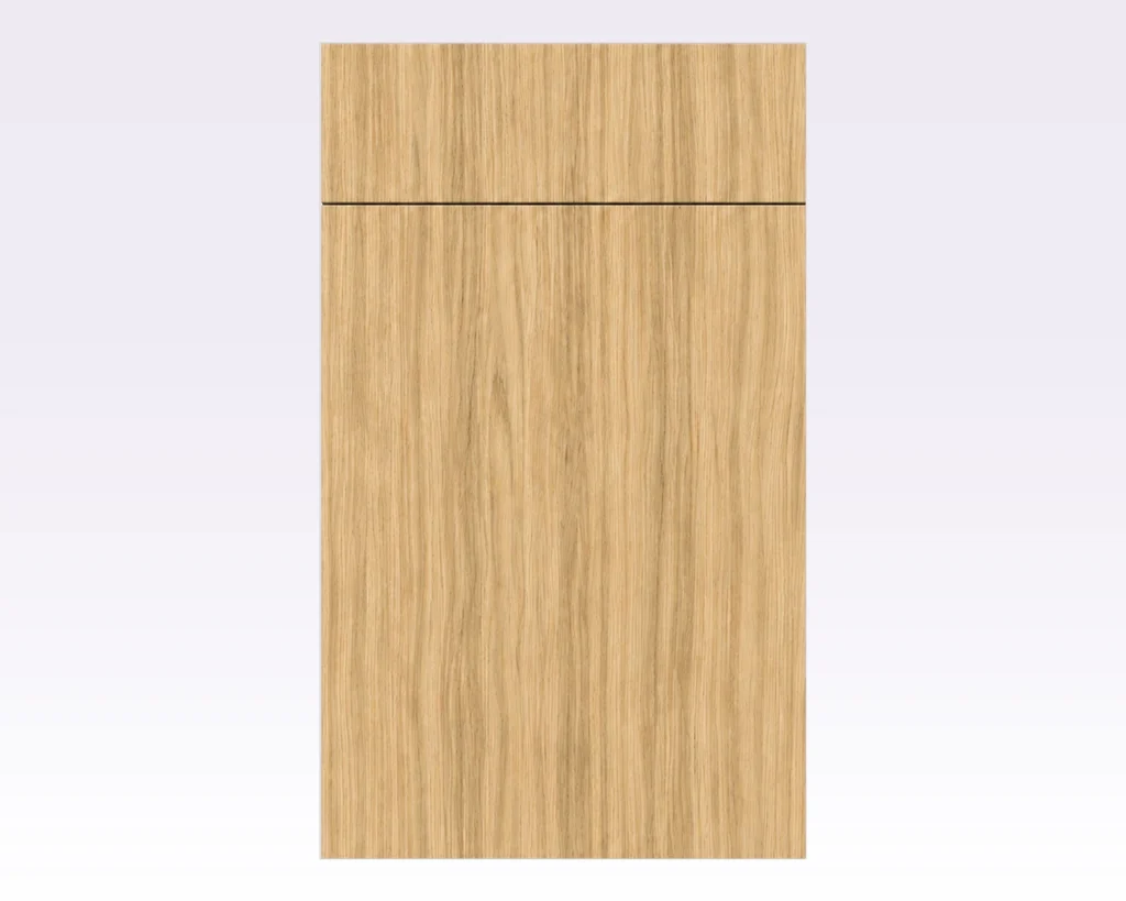 Meadowra Natural Oak Slab door sample swatch