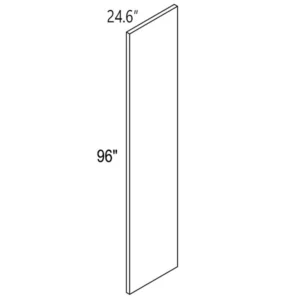 Melamine 24" W × 96″ H End Panel