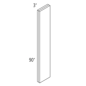 Melamine 3" W × 90" H Filler