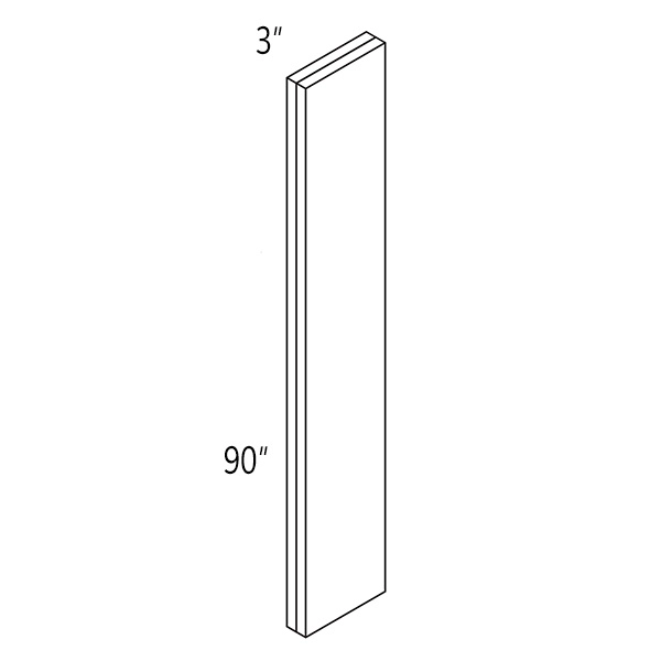 Melamine 3″ W × 90″ H Filler