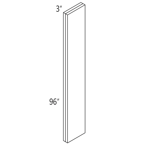 Melamine 3″ W × 96″ H Filler