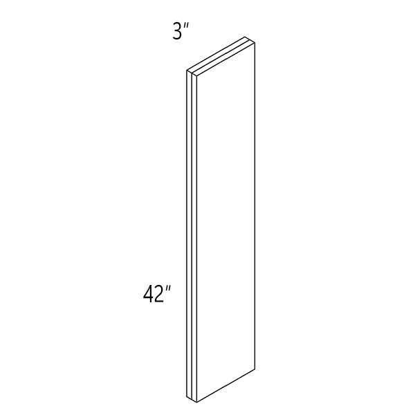 Melamine 3″ W × 42″ H Filler