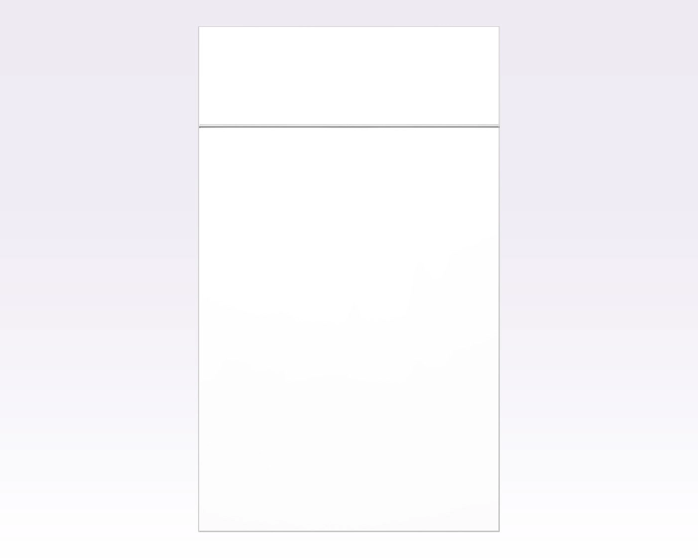 Avelora Glossy White Slab door sample