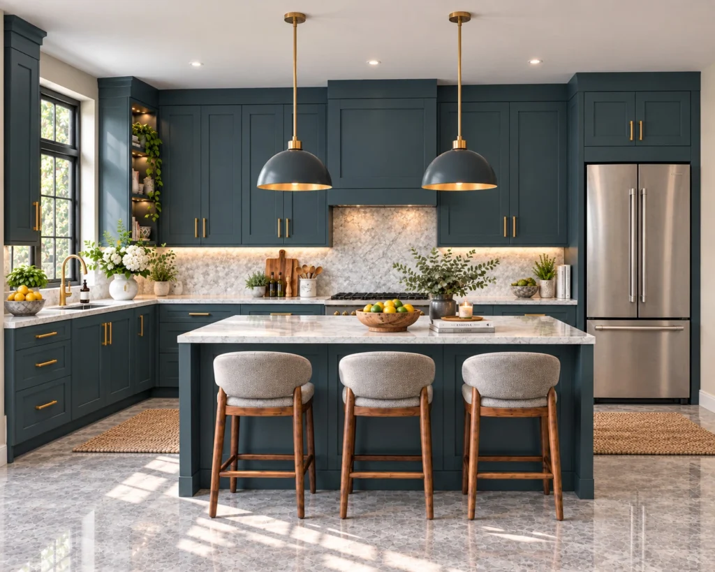Lumiera Glow Gale Force Shaker Assembled Cabinets.